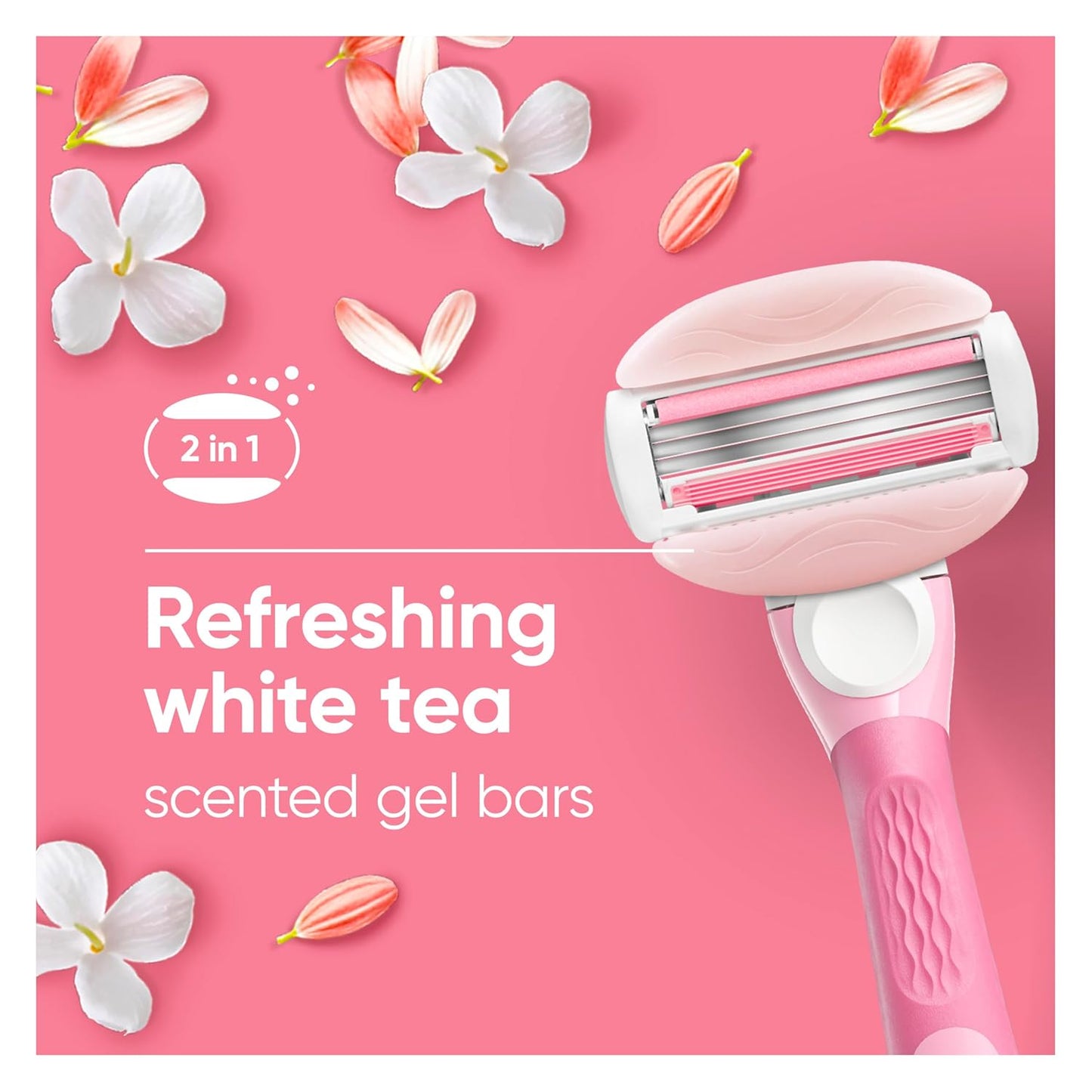 Gillette Venus ComfortGlide White Tea - Handle + 4 Refills