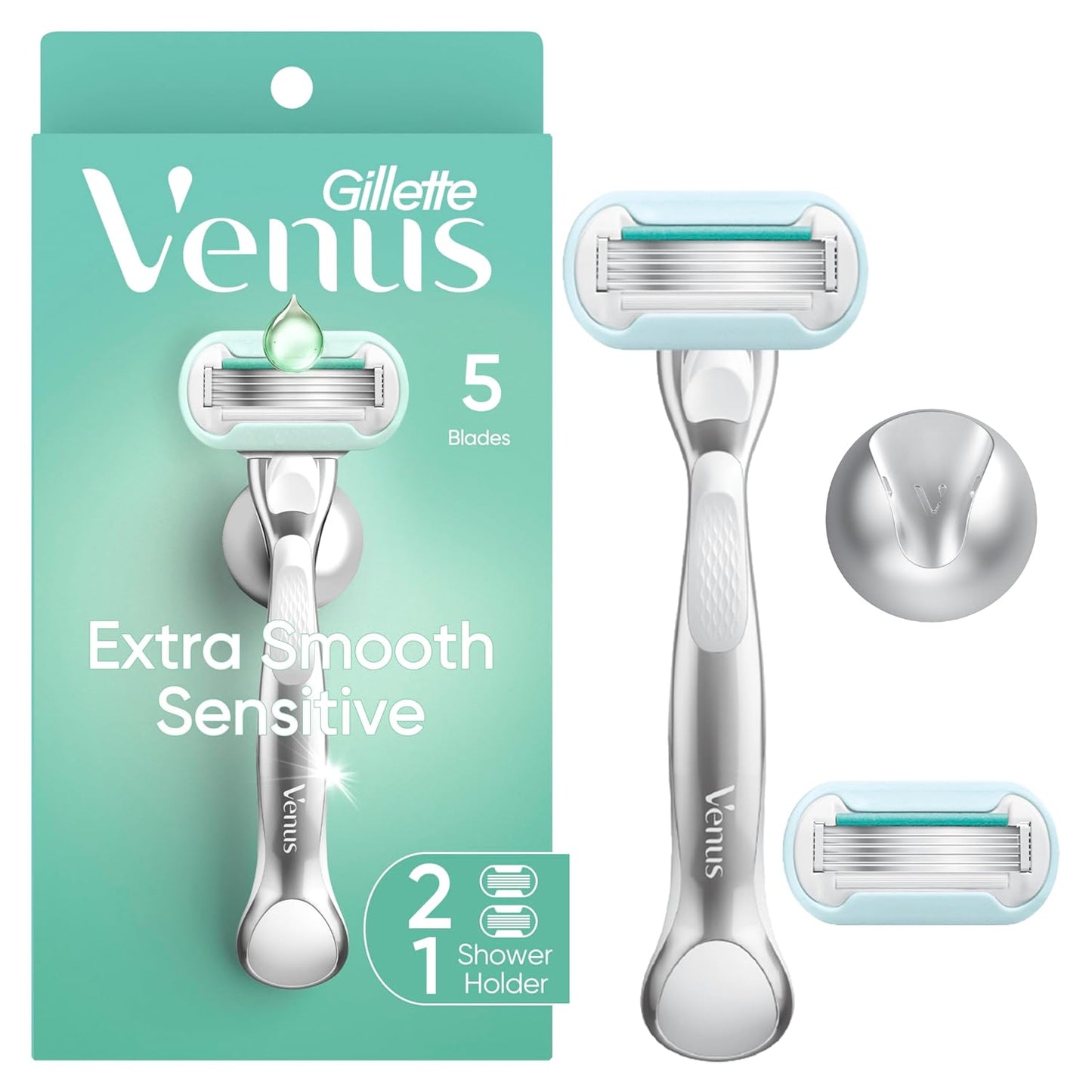 Gillette Venus Extra Smooth Sensitive – Handle + 2 Blade Refills