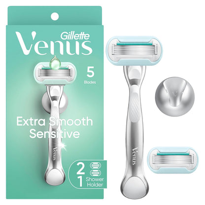 Gillette Venus Extra Smooth Sensitive – Handle + 2 Blade Refills