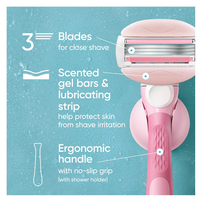 Gillette Venus ComfortGlide White Tea - Handle + 4 Refills